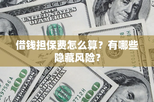 北京借钱担保费怎么算？有哪些隐藏风险？