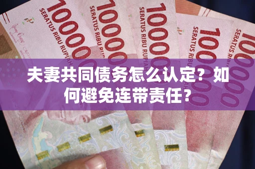 北京夫妻共同债务怎么认定？如何避免连带责任？