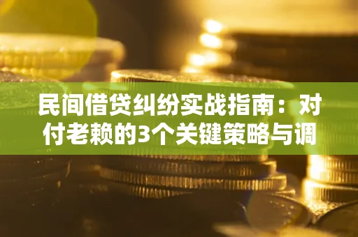 北京民间借贷纠纷实战指南：对付老赖的3个关键策略与调解盲区解析