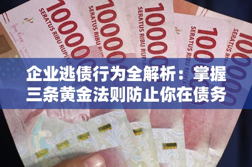 北京企业逃债行为全解析：掌握三条黄金法则防止你在债务乱局中“踩雷”
